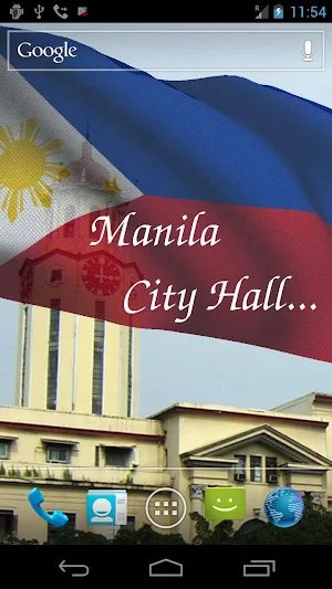 Philippines Flag Live Wallpaper Screenshot 1
