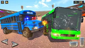 US Police Bus Demolition Derby Crash Stunts 2020 Screenshot 1