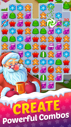 Candy Christmas Match 3 Games Screenshot 0