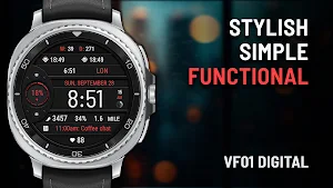 VF01 Digital Watch Face Screenshot 0