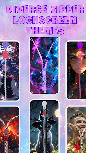 3D Zipper Lock Screen Screenshot 2