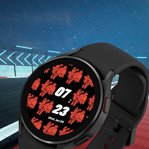 Red Bunnies Watch Face Screenshot 2