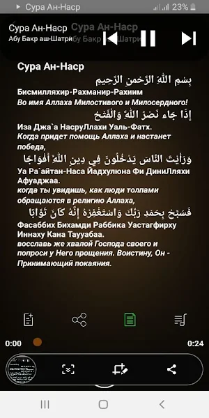 Сура Ан-Наср аудио Screenshot 1