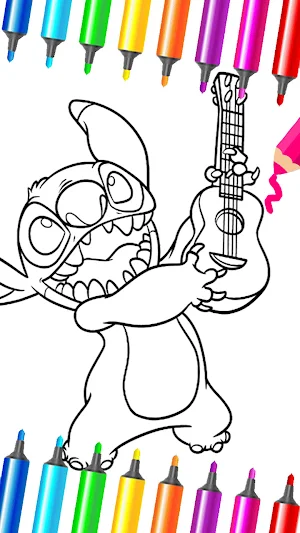 Blue Koala Cute: Coloring Book Screenshot 0