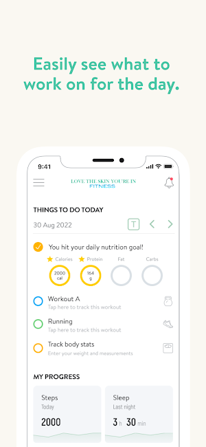 Love The Skin Youre In Fitness Screenshot 3