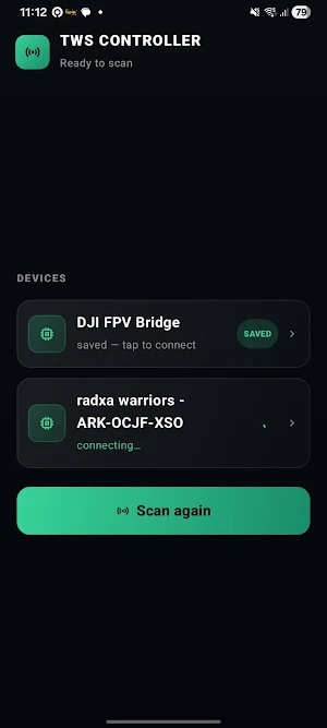 TWS Controller Screenshot 0