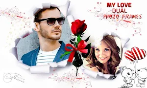 Couple Love Dual Photo Frames Screenshot 2