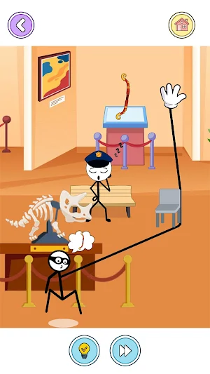 Stickman Thief: Heist Puzzle Screenshot 1