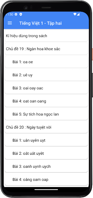 Tiếng Việt Lớp1 - Tập hai Screenshot 2