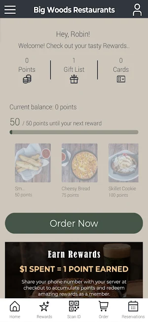 Big Woods Rewards Screenshot 2
