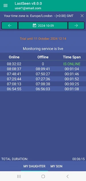 LastSeen Online Chat Tracker Screenshot 0