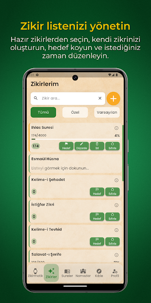 Zikirmatik PRO: Dijital Tesbih Screenshot 1