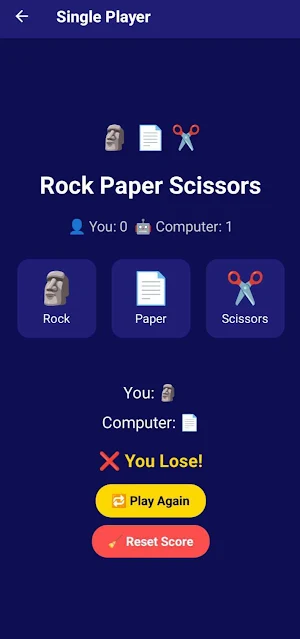 Rock Paper Scissors Screenshot 1