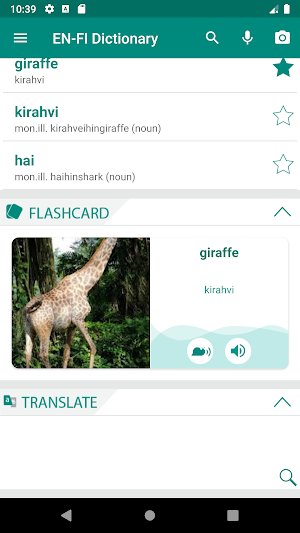 Finnish English Dictionary Screenshot 0