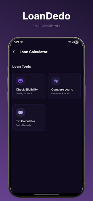 LoanDedo EMI Loan Calculator Screenshot 2
