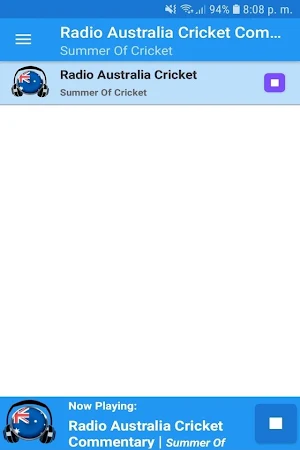 Radio Australia Cricket Screenshot 0