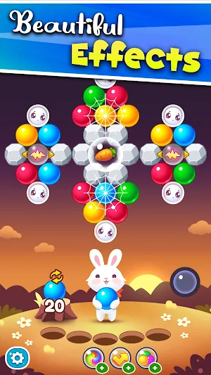 Bubble Shooter POP: Bunny Saga Screenshot 2