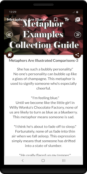 Metaphor Examples Collection Screenshot 1