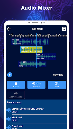 Music Editor: MP3 Cutter, Mix Audio Screenshot 2