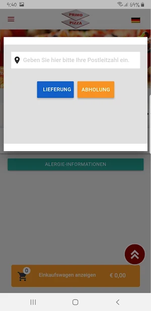 Primo Pizza Geretsried Screenshot 2