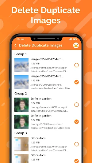 Duplicate File Remover - Android Phone Cleaner Screenshot 1
