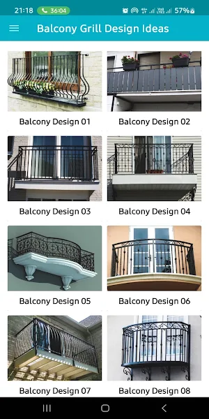 Balcony Grill Design Ideas Screenshot 0