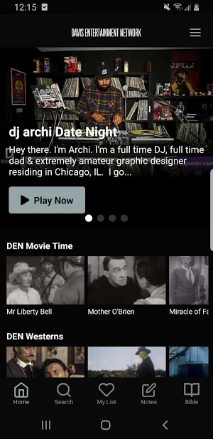 Davis Entertainment Network Screenshot 2
