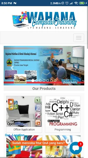 Wahana Komputer Training Screenshot 1