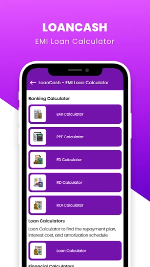 LoanCash - EMI Loan Calculator Screenshot 0