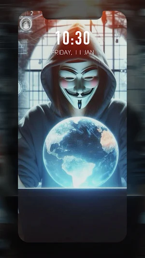 Digital Mask Wallpaper HD 4K Screenshot 2