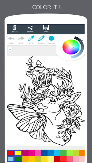 Cool Tattoo Coloring Book Screenshot 3