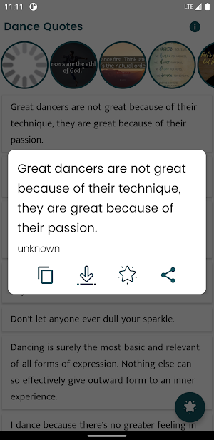 Dance Quotes and Sayings Screenshot 0