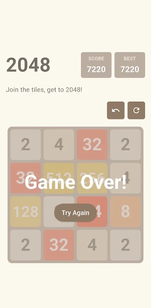 2048: Number puzzle game Screenshot 2