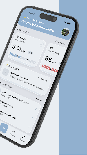 SnapLabs - Lab Results Tracker Screenshot 1