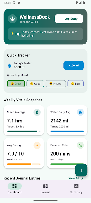WellnessDock Screenshot 2