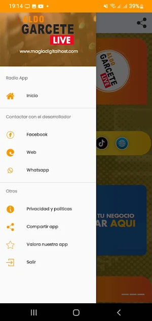 Aldo Garcete Live Screenshot 2