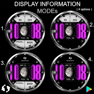 BIG BOLD Digital Moon Face 32 Screenshot 1