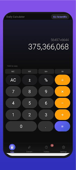 Daily Calculator Screenshot 0
