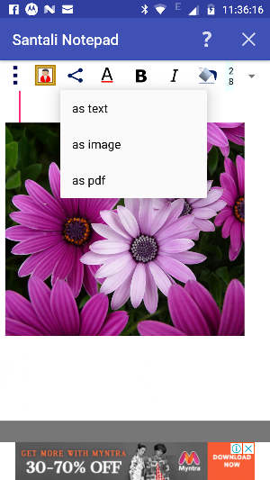 Santali Notepad Screenshot 3