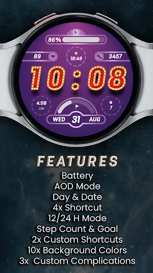 Showtime Watch Face Screenshot 1