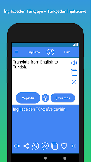 English to Turkish Translator app Screenshot 1
