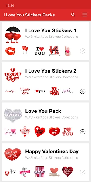I love You Stickers and romantic WAStickerApps Screenshot 0