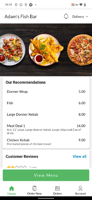 Adam's Fish Bar Screenshot 1