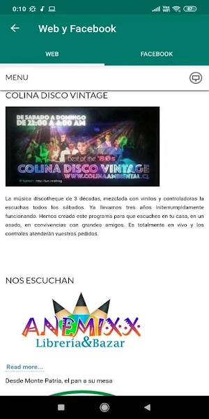 Colina Ambiental Screenshot 2
