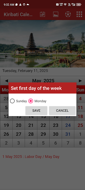 Kiribati Calendar 2025 Screenshot 3
