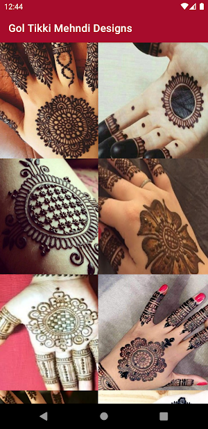 Gol Tikki Mehndi Designs Screenshot 0
