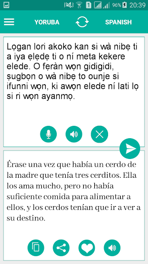 Yoruba Spanish Translator Screenshot 1