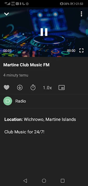 Martine Islands Radio Online Screenshot 2