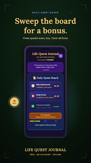 Life Quest Journal: To-Do RPG Screenshot 2