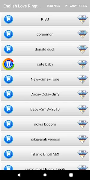 English Love Ringtones Screenshot 3
